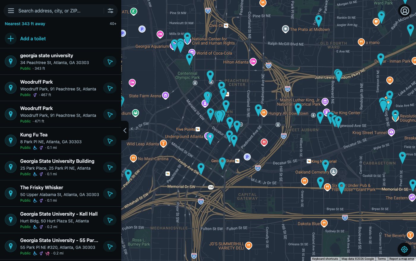 Crapple Maps in a web browser